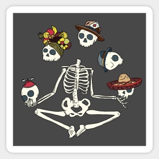 Indecisive Skeleton Sticker